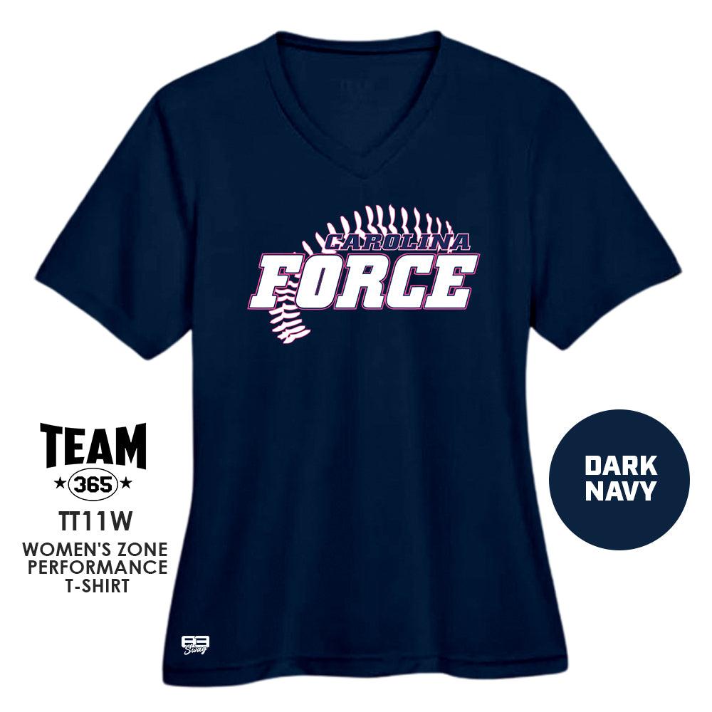 Carolina Force Softball V3 - Cool & Dry Performance Women's Shirt - MULTIPLE COLORS AVAILABLE - 83Swag
