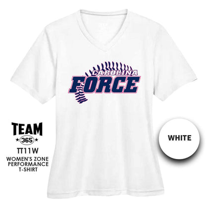 Carolina Force Softball V3 - Cool & Dry Performance Women's Shirt - MULTIPLE COLORS AVAILABLE - 83Swag