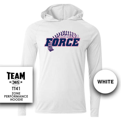 Carolina Force Softball V3 - Lightweight Performance Hoodie - MULTIPLE COLORS - 83Swag