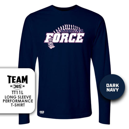 Carolina Force Softball V3 - Lightweight Performance Long Sleeve - MULTIPLE COLORS - 83Swag