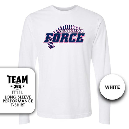 Carolina Force Softball V3 - Lightweight Performance Long Sleeve - MULTIPLE COLORS - 83Swag