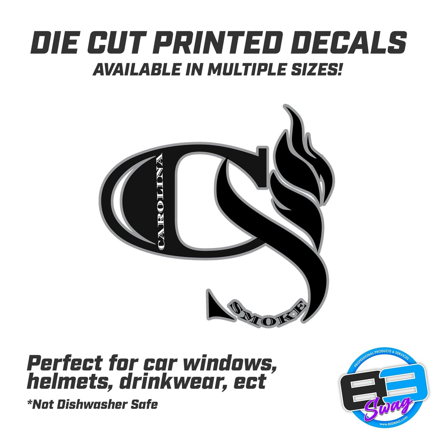 Carolina Smoke Vinyl Decal (Multiple Sizes) - 83Swag