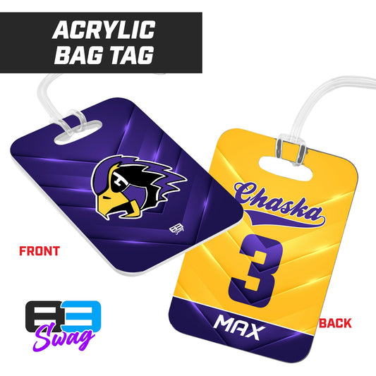 Chaska Hawks Baseball - Hard Acrylic Bag Tag - 83Swag