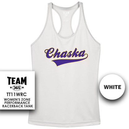 Chaska Hawks Baseball V1 - Performance Women’s Racerback T - MULTIPLE COLORS AVAILABLE - 83Swag