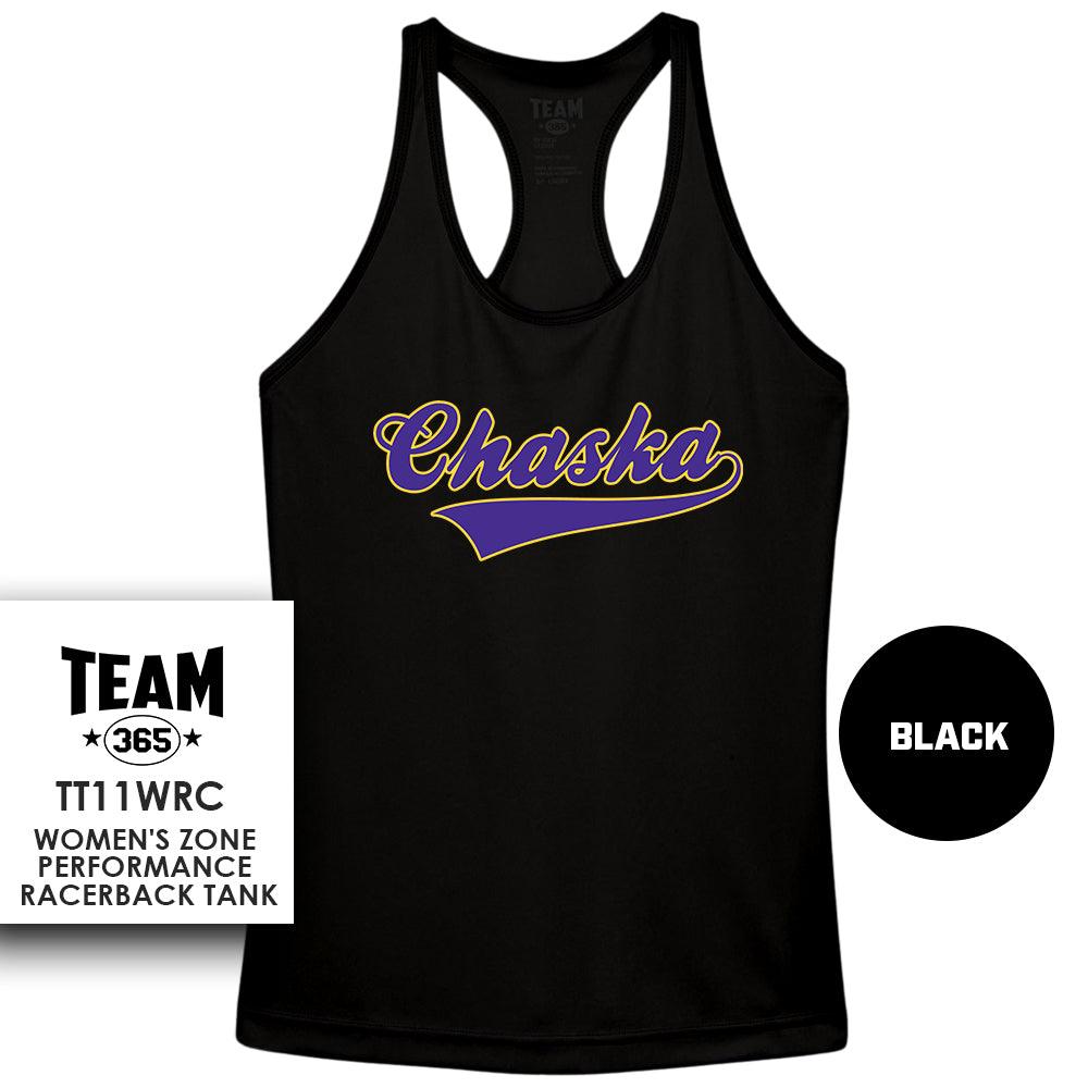 Chaska Hawks Baseball V1 - Performance Women’s Racerback T - MULTIPLE COLORS AVAILABLE - 83Swag