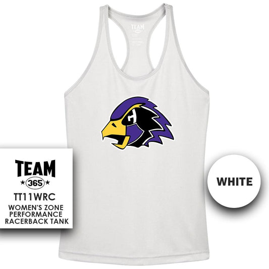 Chaska Hawks Baseball V2 - Performance Women’s Racerback T - MULTIPLE COLORS AVAILABLE - 83Swag