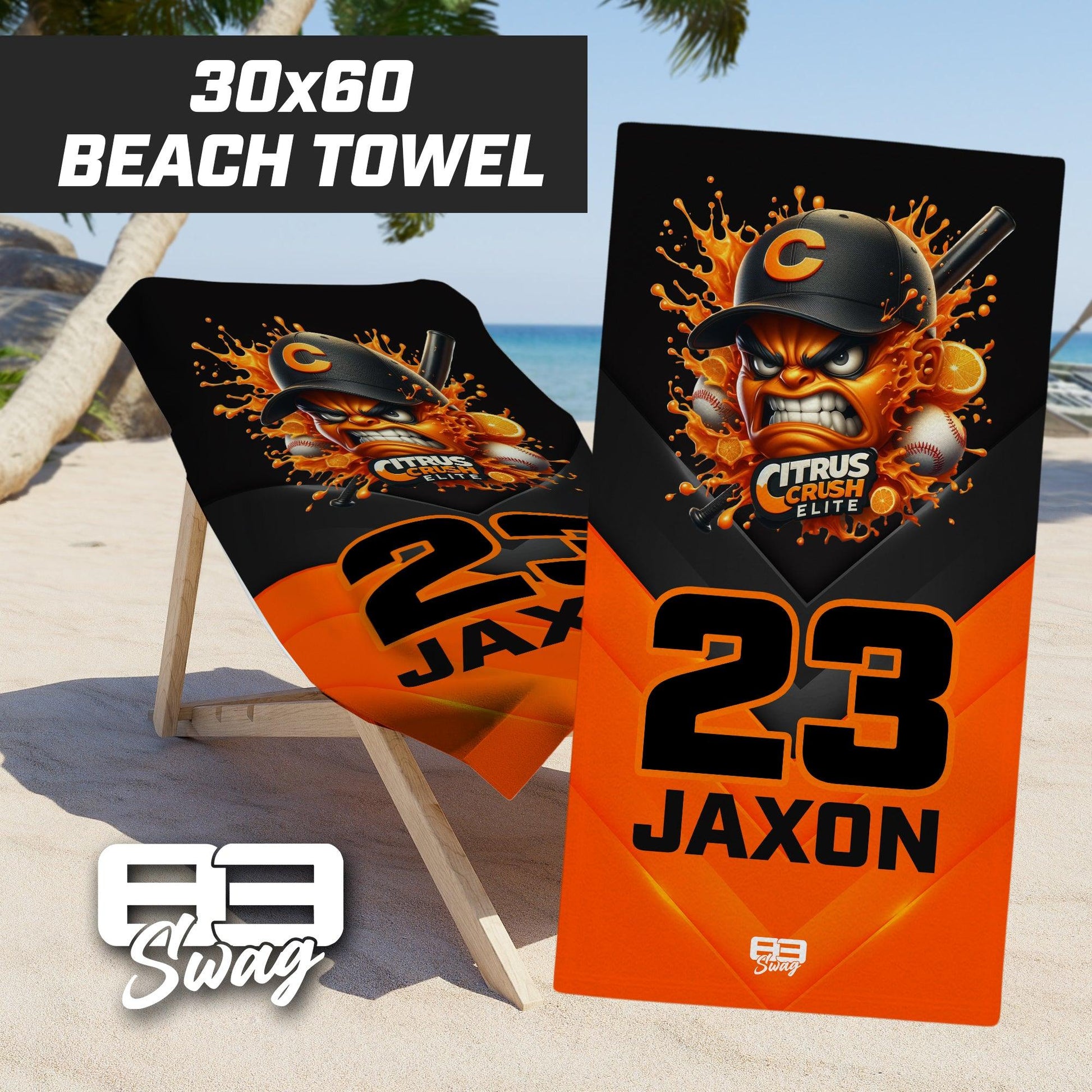 Citrus Crush Elite Inc - 30"x60" Beach Towel - 83Swag