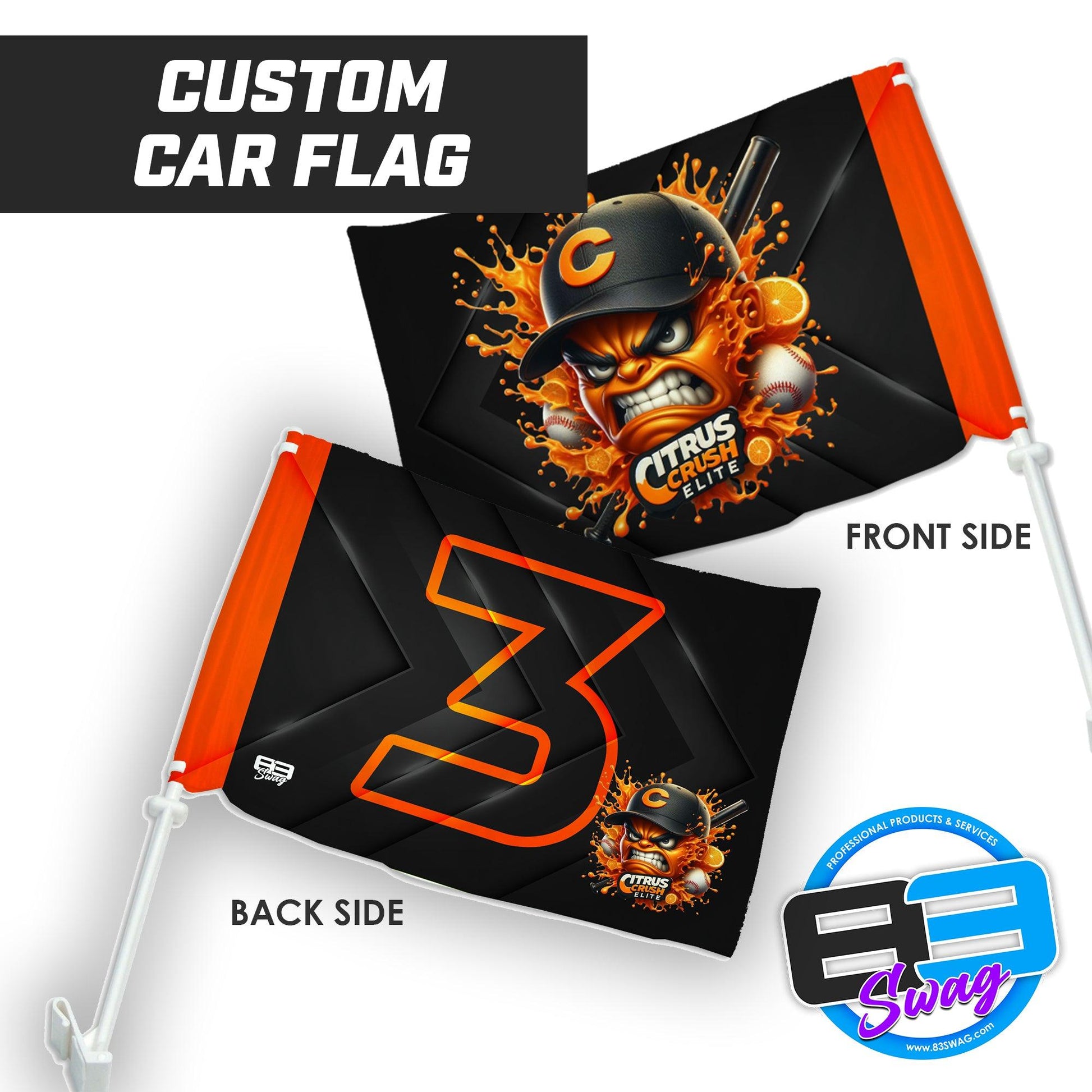 Citrus Crush Elite Inc - Car Flag - 83Swag