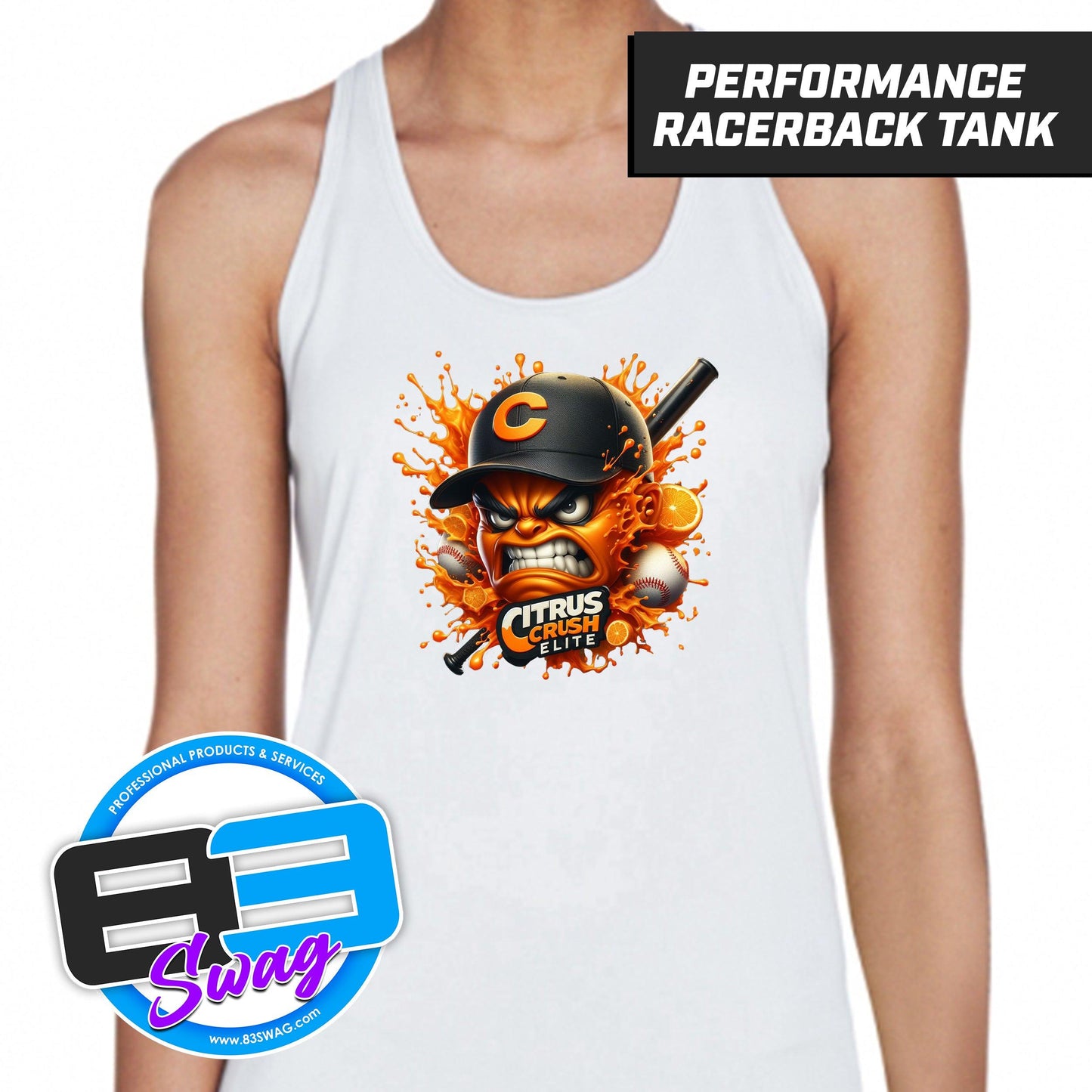 Citrus Crush Elite Inc - Women's Zone Performance Racerback Tank - 83Swag