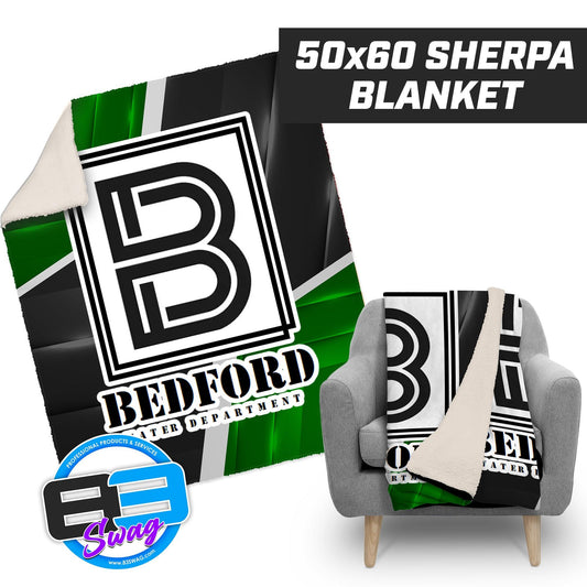 City of Bedford Water Department - 50”x60” Plush Sherpa Blanket - 83Swag