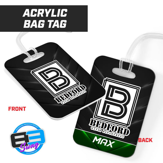 City of Bedford Water Department - Hard Acrylic Bag Tag - 83Swag