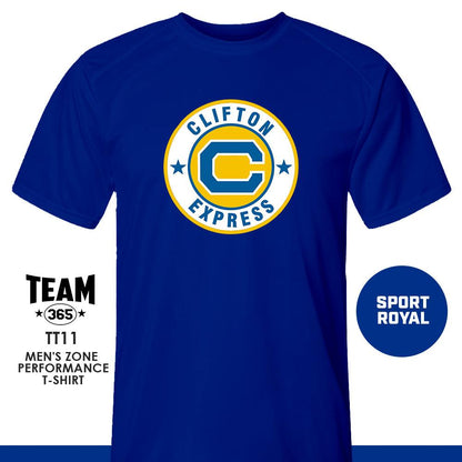 Clifton Express - LOGO 1 - Crew - Performance T-Shirt - 83Swag