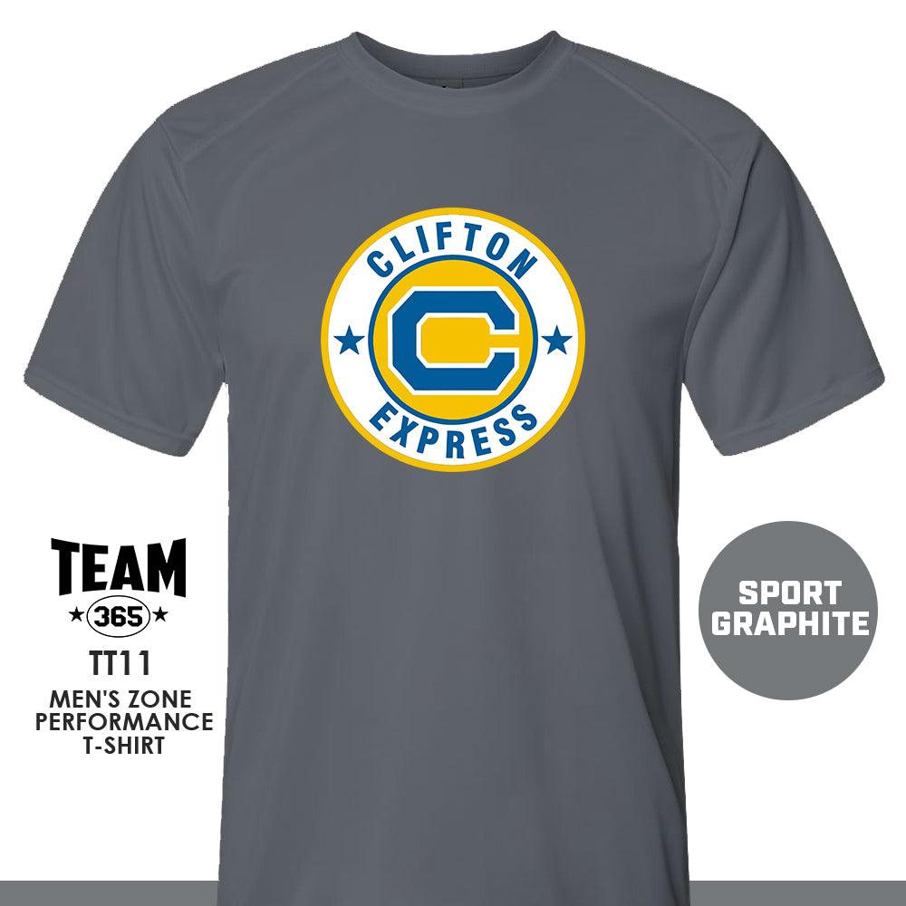 Clifton Express - LOGO 1 - Crew - Performance T-Shirt - 83Swag