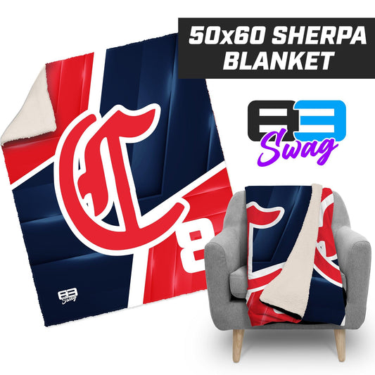 Colleyville Stars Baseball '24 Edition - 50”x60” Plush Sherpa Blanket - 83Swag