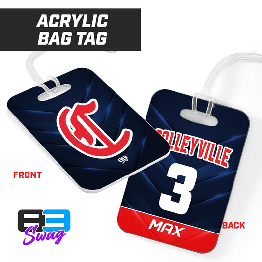 Colleyville Stars Baseball '24 Edition - Hard Acrylic Bag Tag - 83Swag