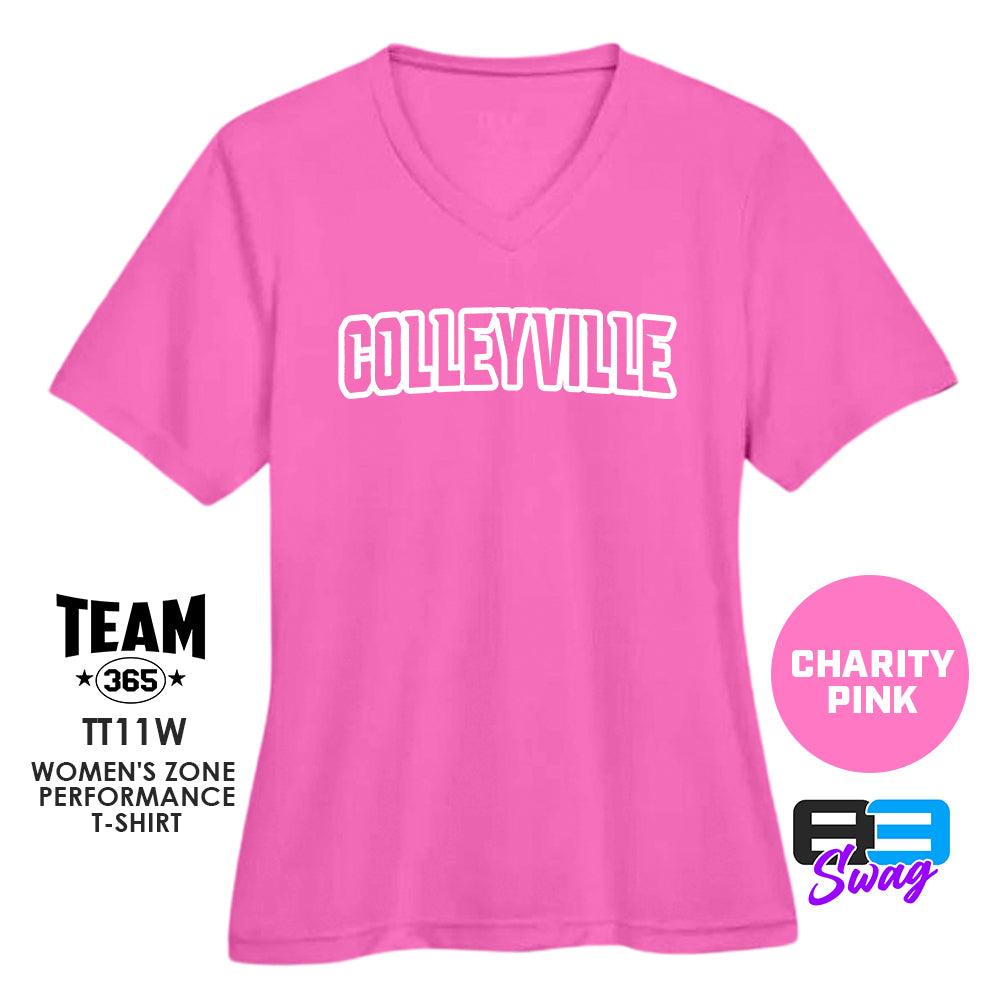 Colleyville Stars Baseball '24 Edition - LOGO 1 - CHARITY PINK - Cool & Dry Performance Women's Shirt - 83Swag