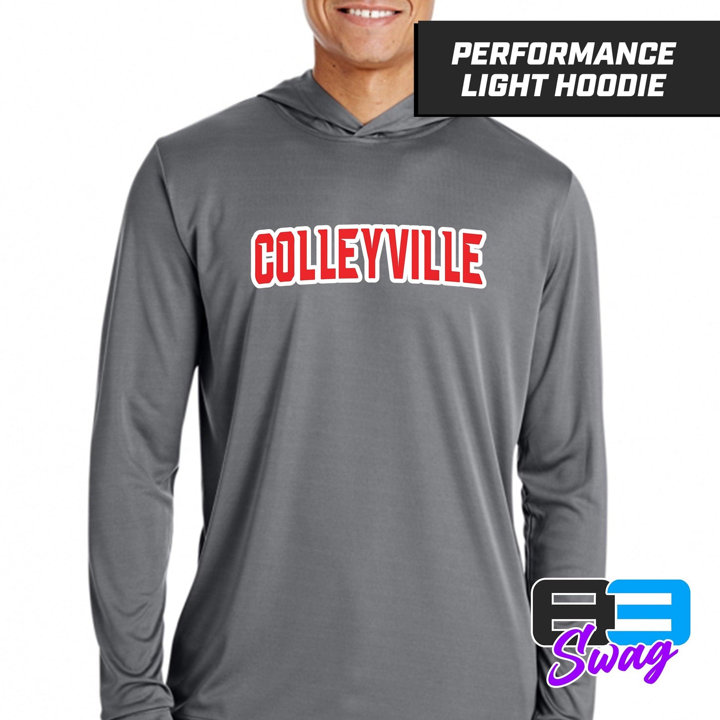 Colleyville Stars Baseball '24 Edition - LOGO 1 - Lightweight Performance Hoodie - 83Swag