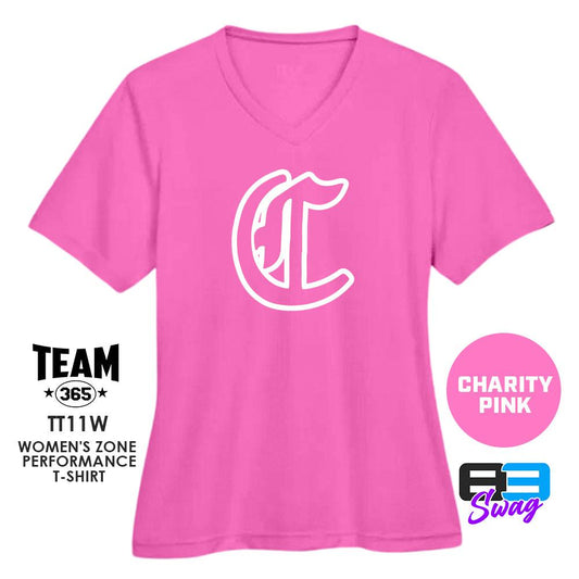 Colleyville Stars Baseball '24 Edition - LOGO 2 - CHARITY PINK - Cool & Dry Performance Women's Shirt - 83Swag