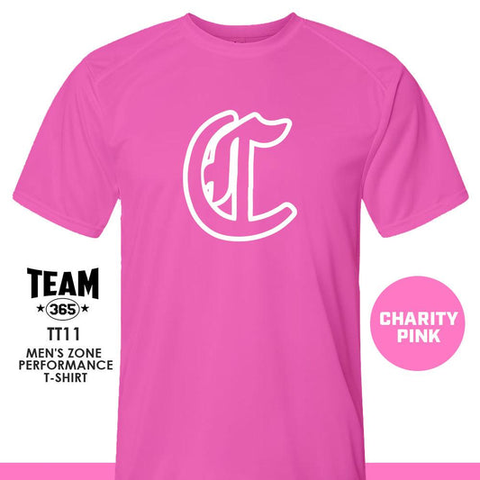 Colleyville Stars Baseball '24 Edition - LOGO 2 - CHARITY PINK - Crew - Performance T-Shirt - 83Swag