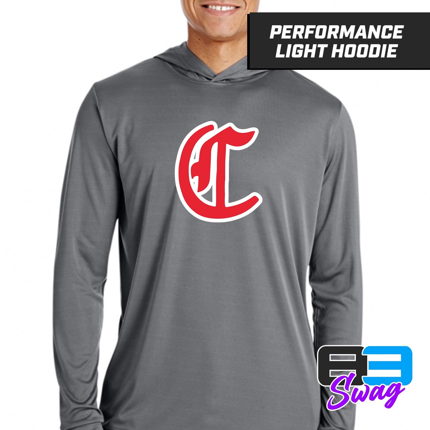 Colleyville Stars Baseball '24 Edition - LOGO 2 - Lightweight Performance Hoodie - 83Swag