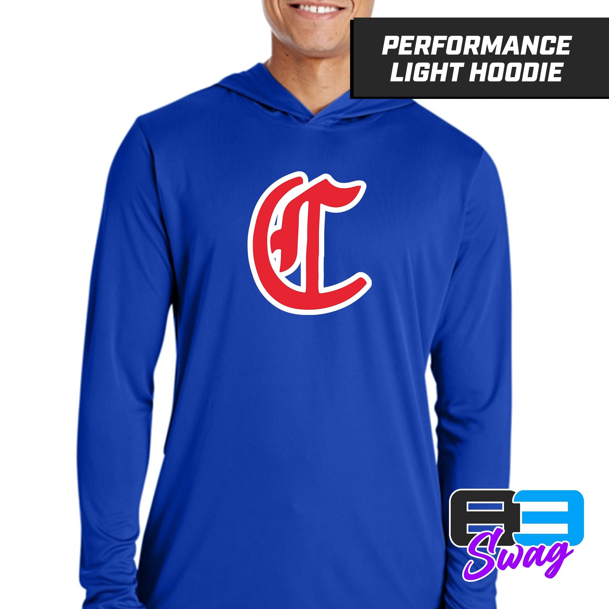 Colleyville Stars Baseball '24 Edition - LOGO 2 - Lightweight Performance Hoodie - 83Swag