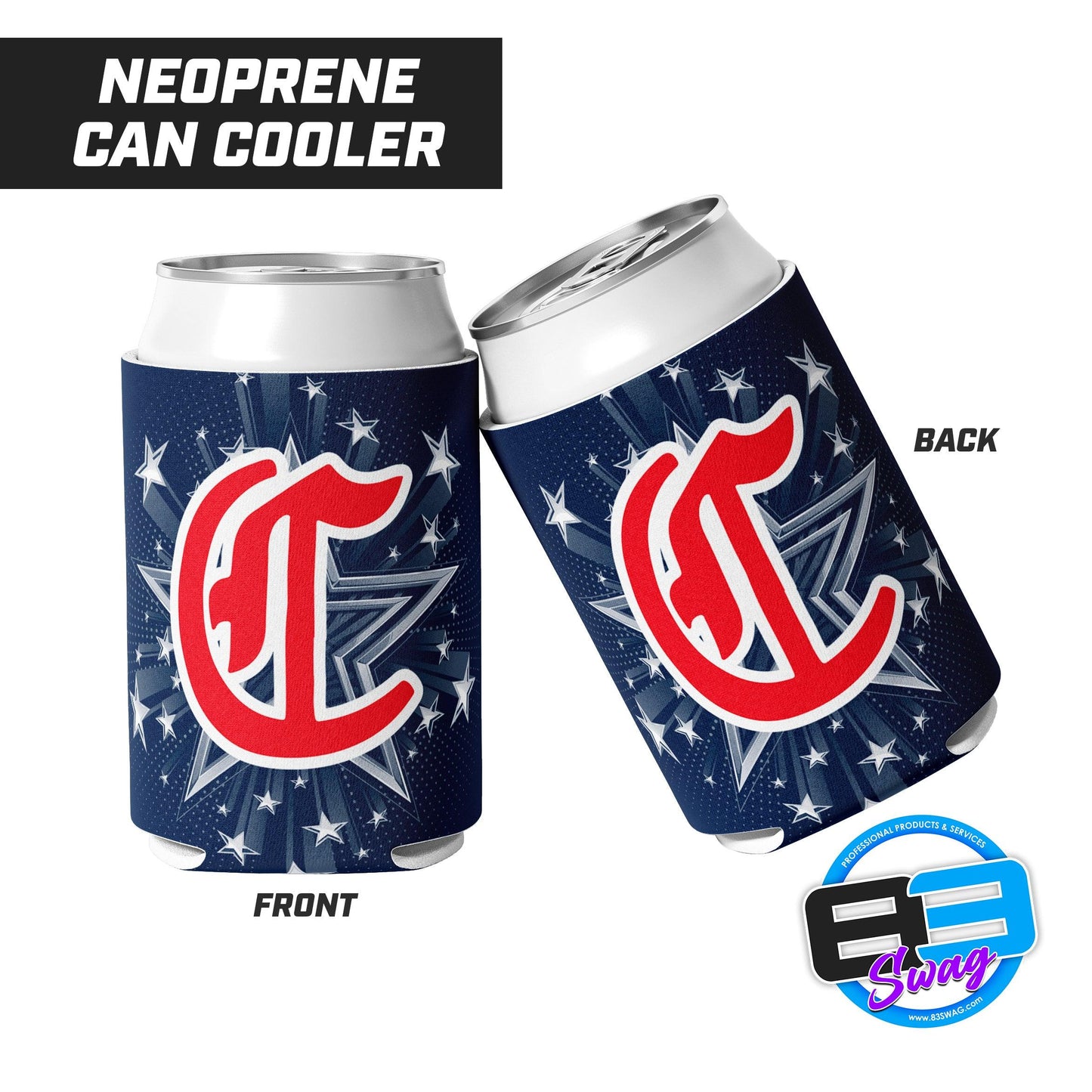 Colleyville Stars Baseball - Can Cooler - 83Swag