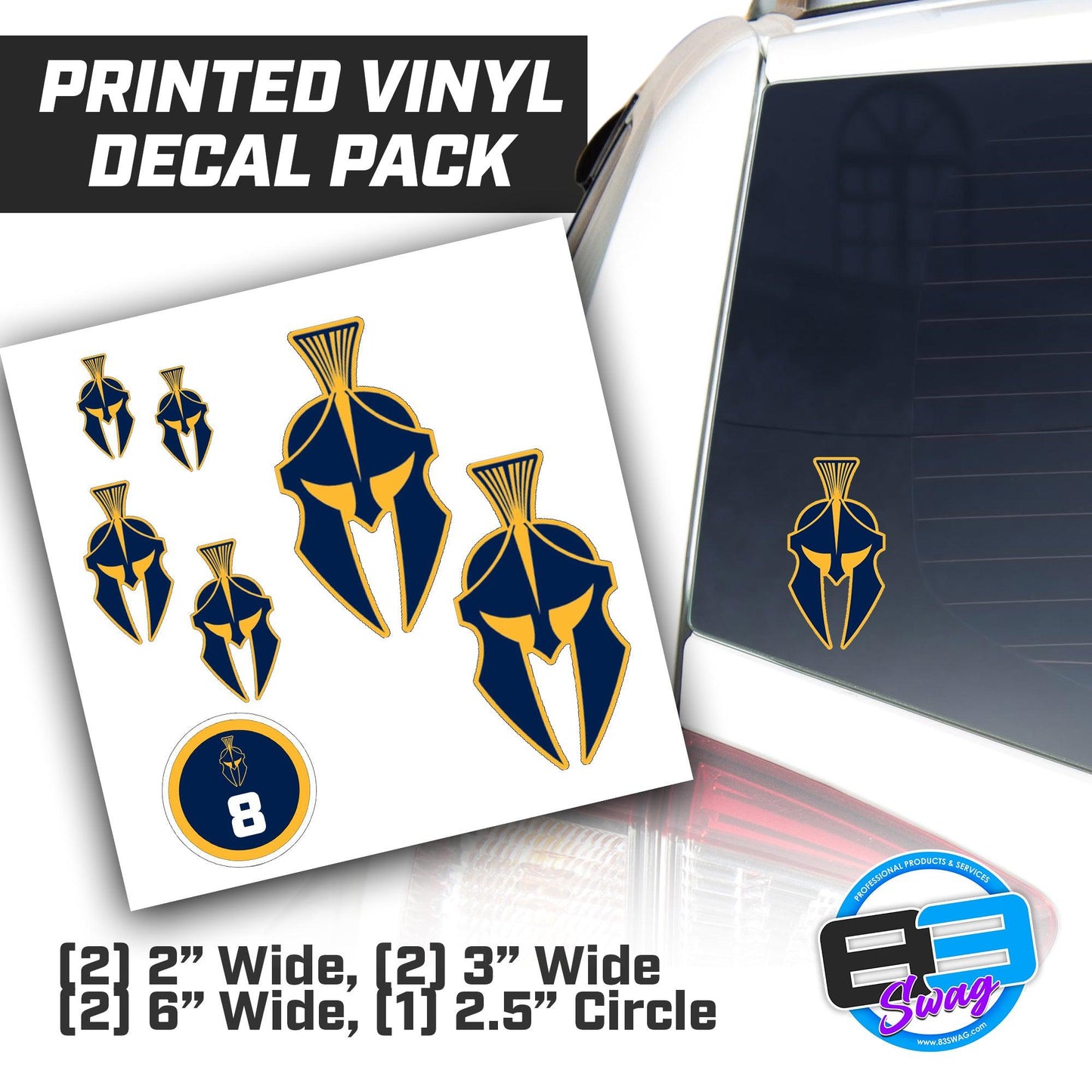 CONQUERORS Basketball - Logo Vinyl Decal Pack - 83Swag