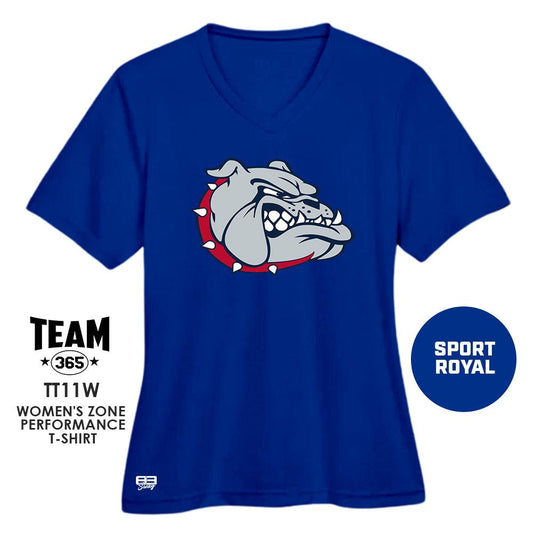 Cool & Dry Performance Women's Shirt - Maumelle Bulldogs Baseball - ROYAL - 83Swag