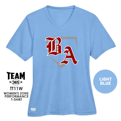 Cool & Dry Performance Women's Shirt - MULTIPLE COLORS AVAILABLE - Bat Attack Baseball - 83Swag