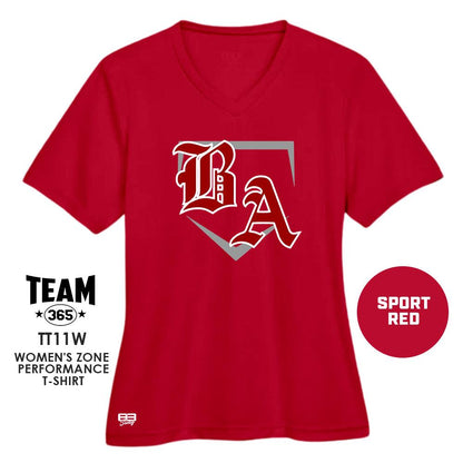 Cool & Dry Performance Women's Shirt - MULTIPLE COLORS AVAILABLE - Bat Attack Baseball - 83Swag