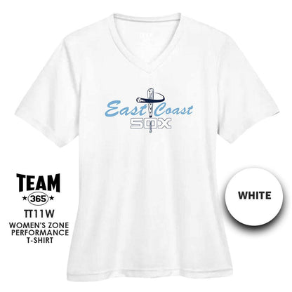 Cool & Dry Performance Women's Shirt - MULTIPLE COLORS AVAILABLE - East Coast Sox Baseball v2 - 83Swag