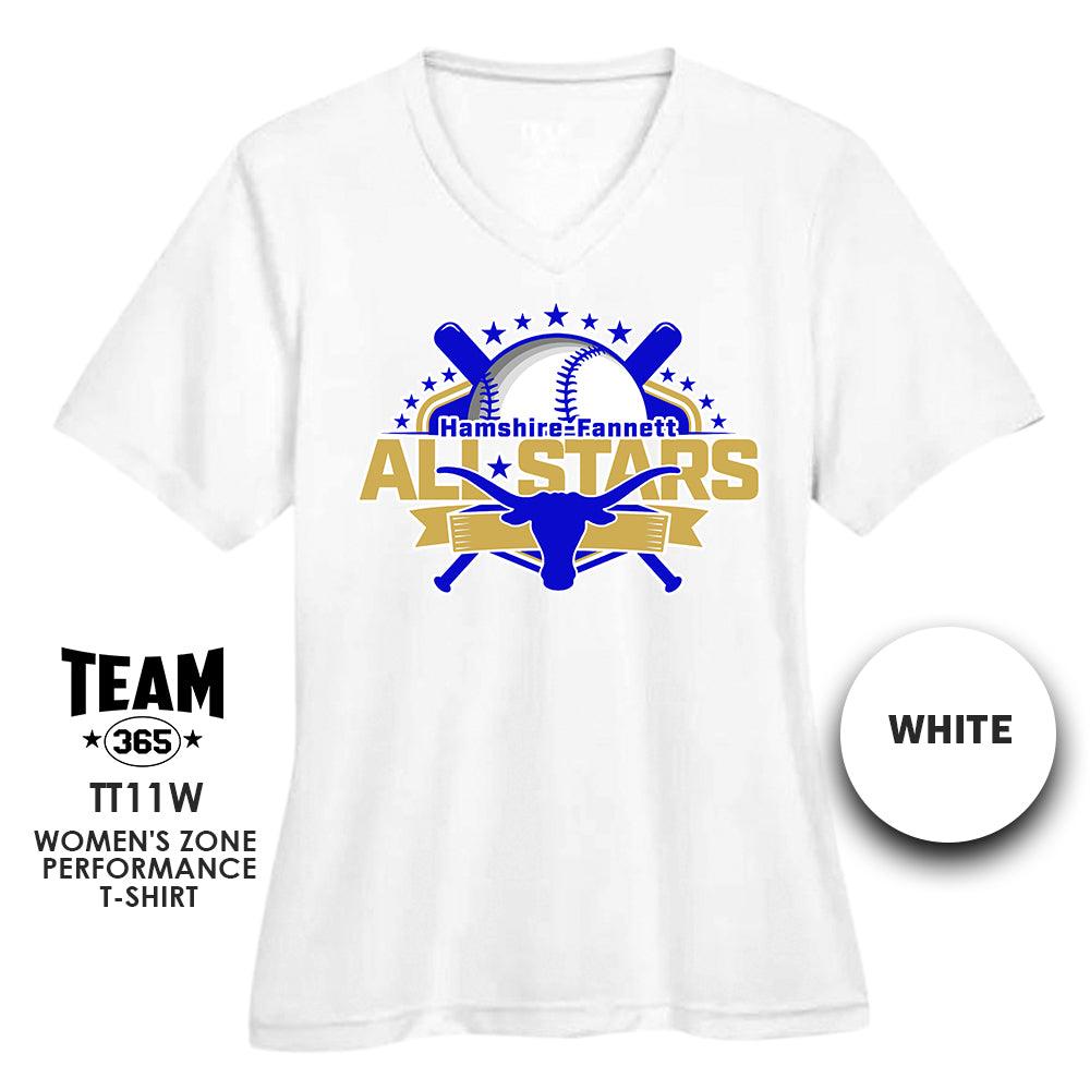 Cool & Dry Performance Women's Shirt - MULTIPLE COLORS AVAILABLE - Hamshire-Fannett All Stars Baseball - 83Swag