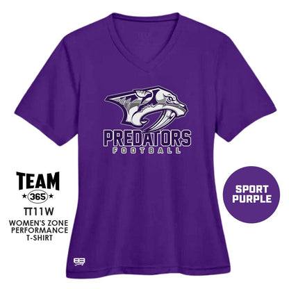 Cool & Dry Performance Women's Shirt - MULTIPLE COLORS AVAILABLE - Predators Football - 83Swag
