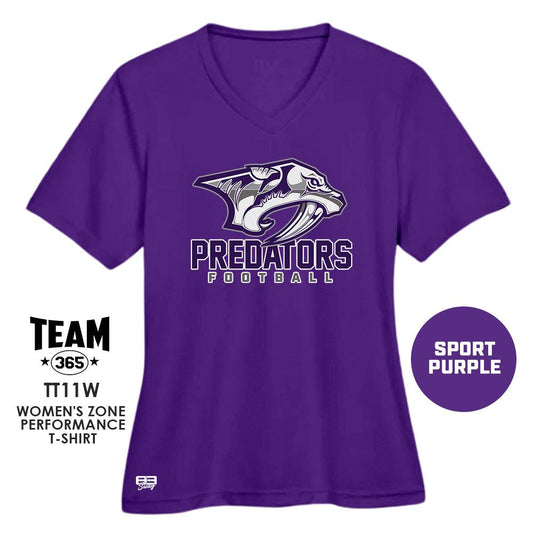 Cool & Dry Performance Women's Shirt - MULTIPLE COLORS AVAILABLE - Predators Football - 83Swag