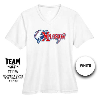 Cool & Dry Performance Women's Shirt - MULTIPLE COLORS AVAILABLE - Xplosion Baseball - 83Swag