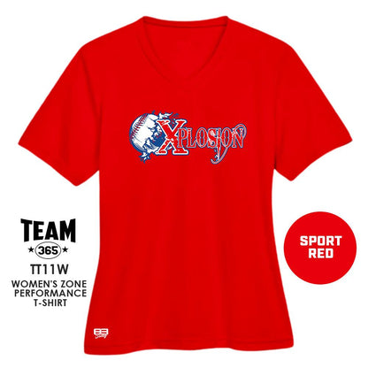 Cool & Dry Performance Women's Shirt - MULTIPLE COLORS AVAILABLE - Xplosion Baseball - 83Swag