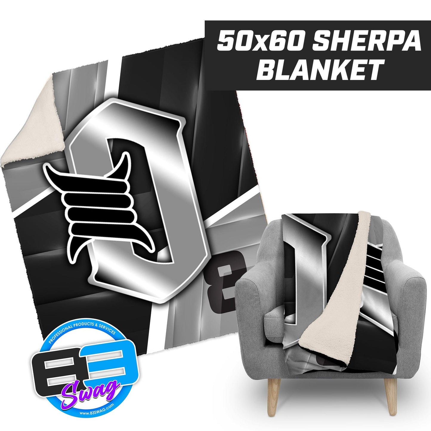 Creeks Outlaws - 50”x60” Plush Sherpa Blanket - 83Swag