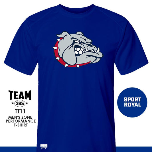 Crew - Performance T-Shirt - Maumelle Bulldogs Baseball - ROYAL - 83Swag