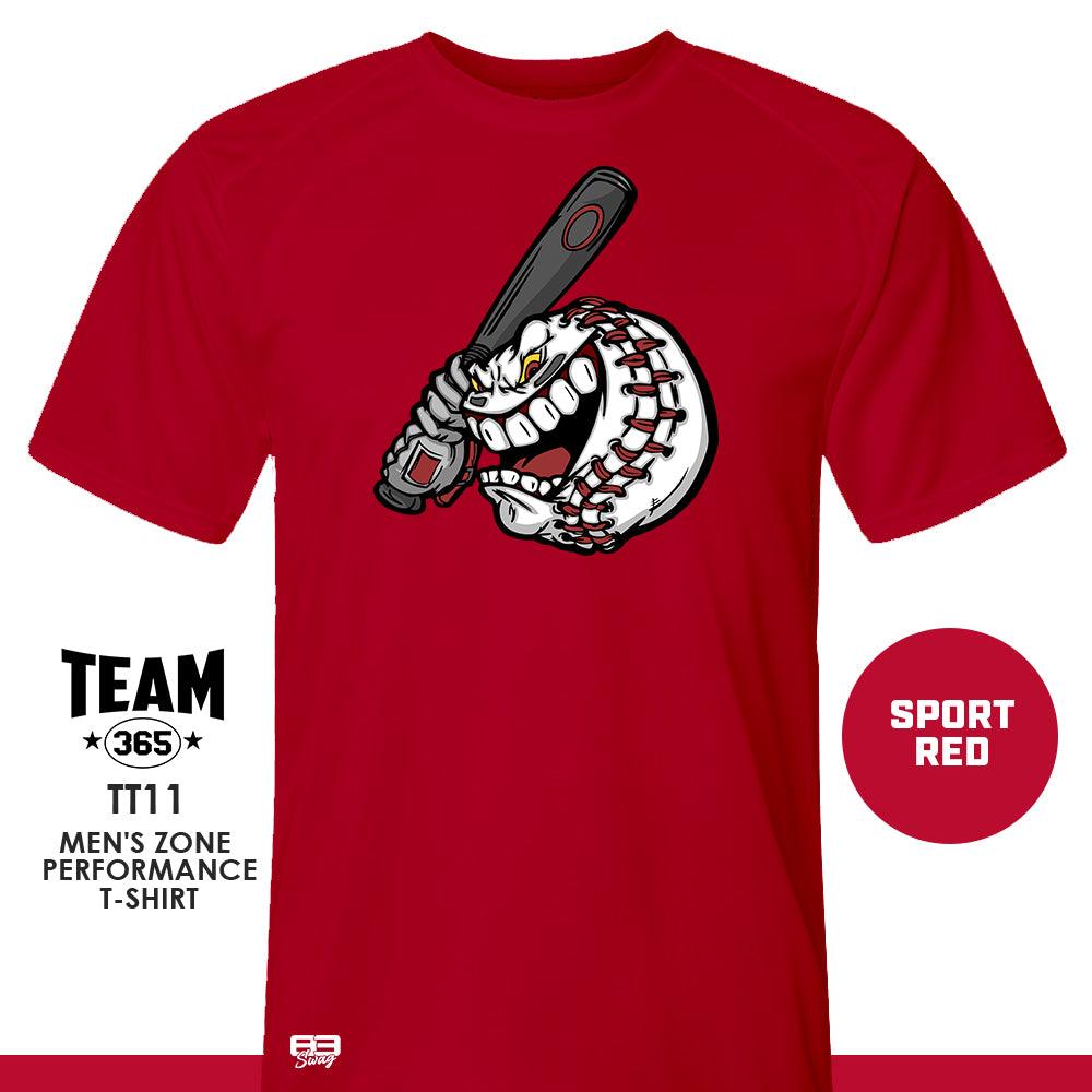 Crew - Performance T-Shirt - MULTIPLE COLORS AVAILABLE - Bat Attack Baseball 2 - 83Swag