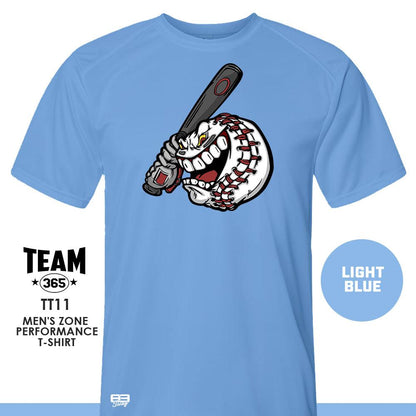 Crew - Performance T-Shirt - MULTIPLE COLORS AVAILABLE - Bat Attack Baseball 2 - 83Swag