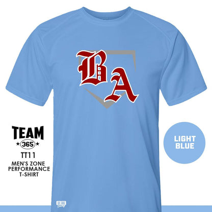 Crew - Performance T-Shirt - MULTIPLE COLORS AVAILABLE - Bat Attack Baseball - 83Swag