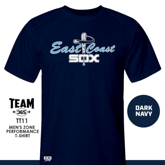 Crew - Performance T-Shirt - MULTIPLE COLORS AVAILABLE - East Coast Sox Baseball v2 - 83Swag