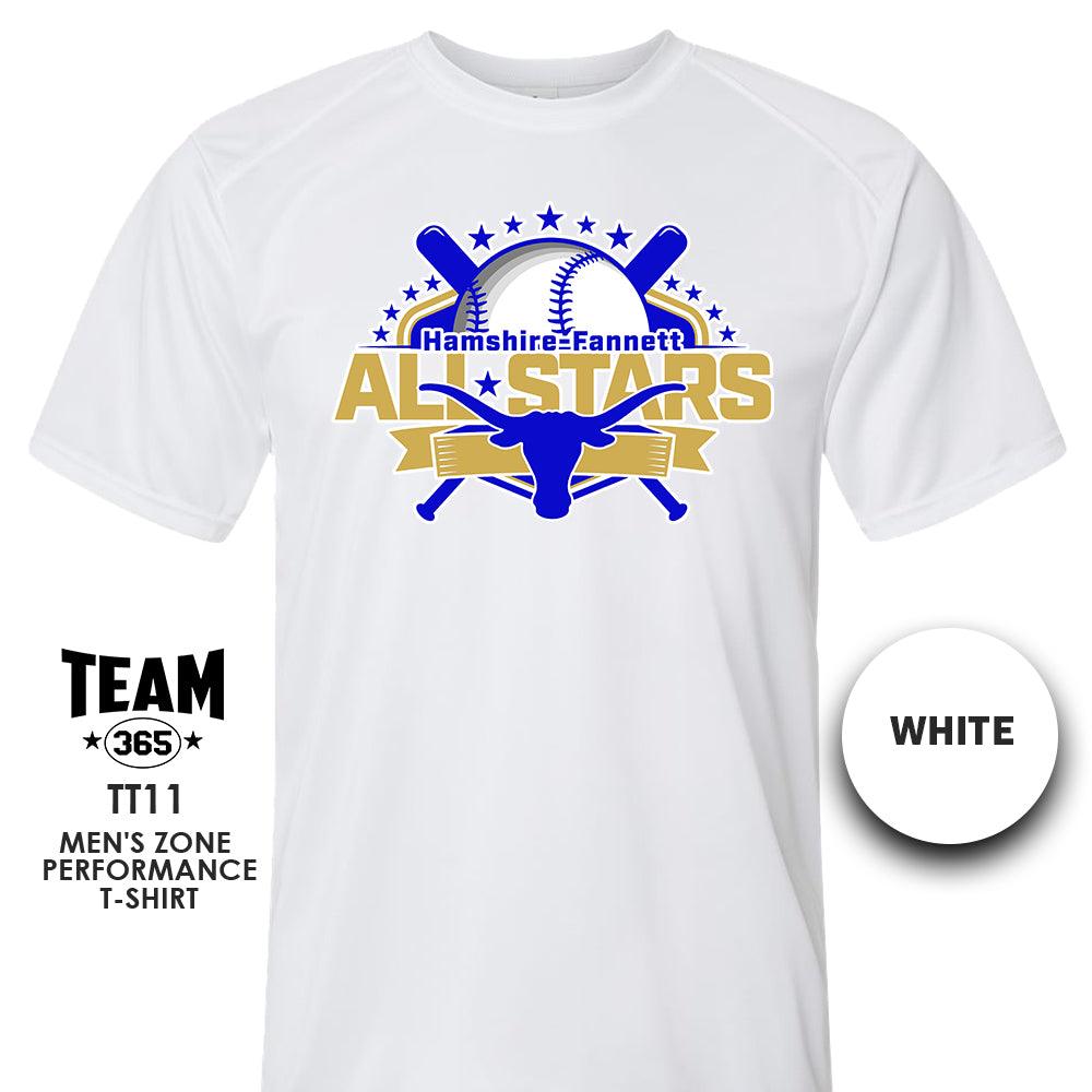 Crew - Performance T-Shirt - MULTIPLE COLORS AVAILABLE - Hamshire-Fannett All Stars Baseball - 83Swag