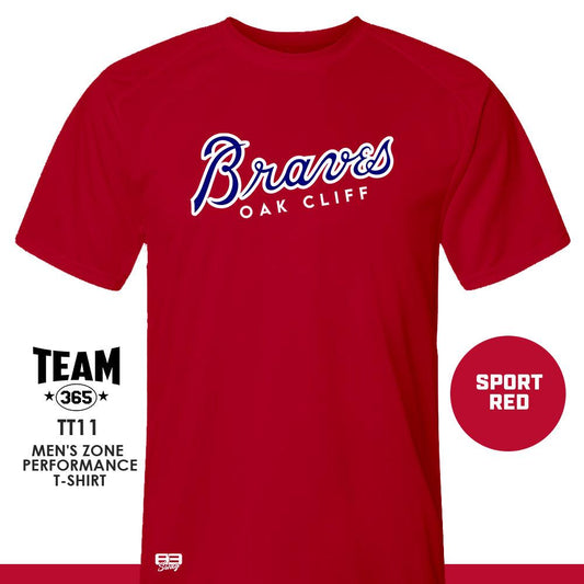 Crew - Performance T-Shirt - MULTIPLE COLORS AVAILABLE - Oak Cliff Braves Baseball - 83Swag