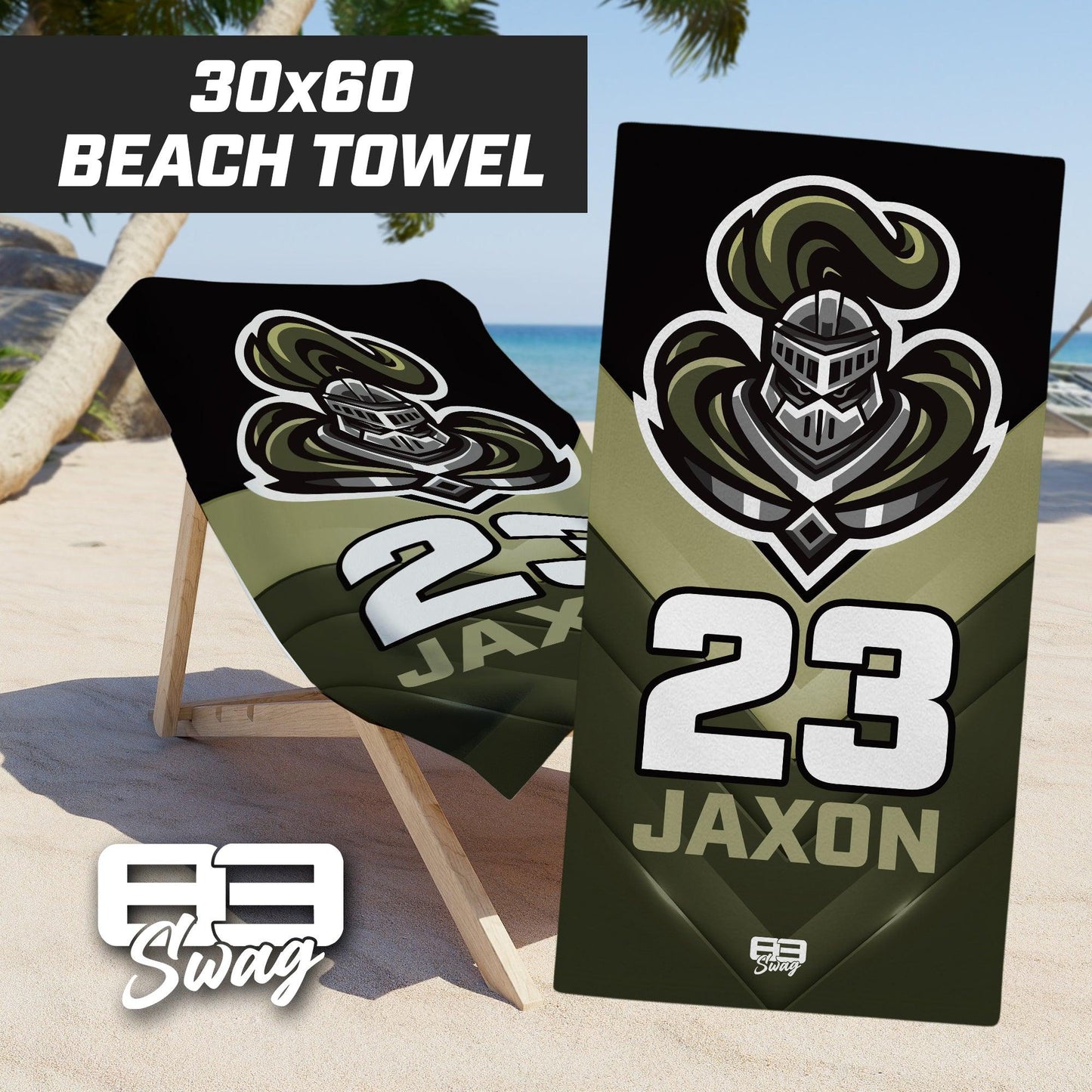 Crusaders Baseball - 30"x60" Beach Towel - 83Swag