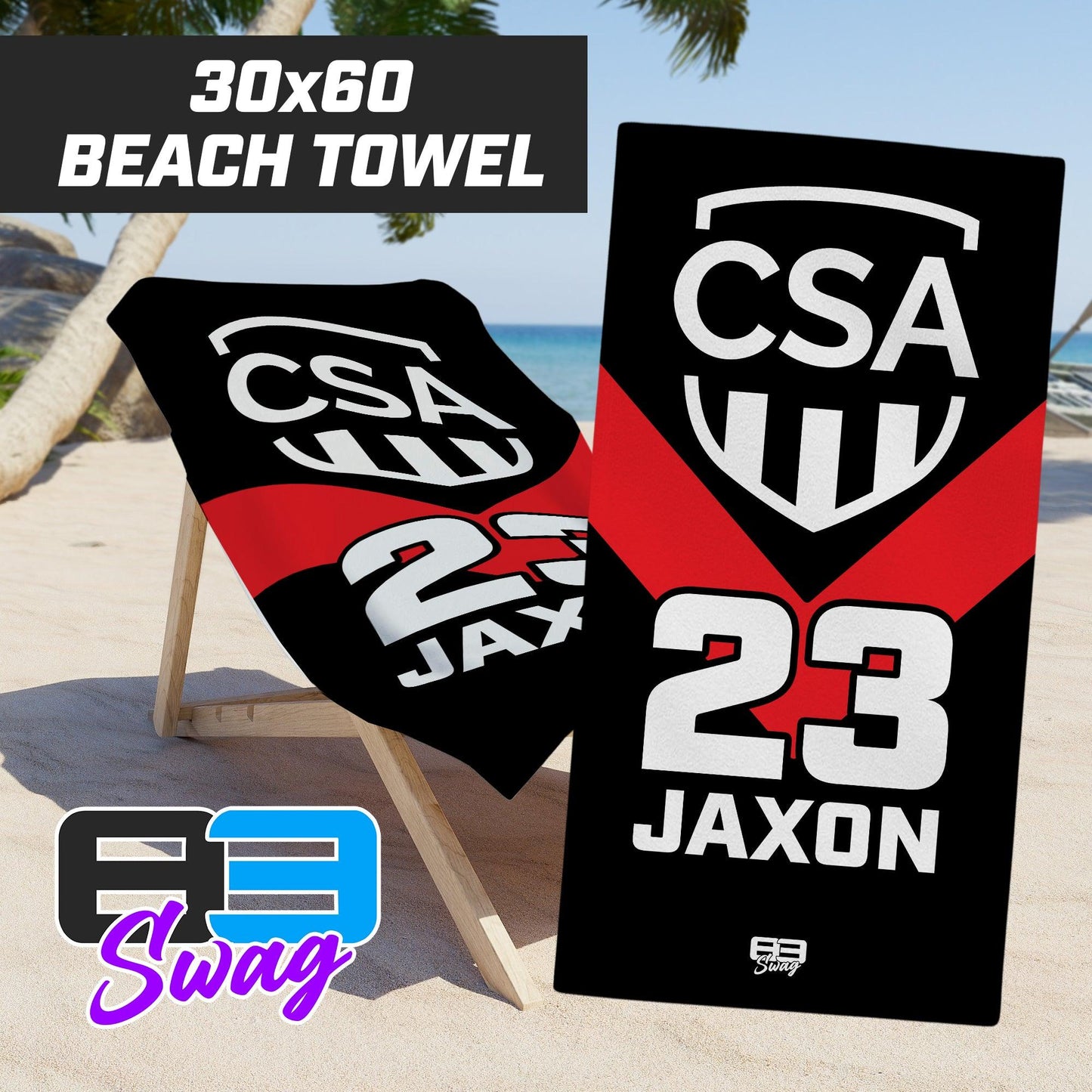 CSA Sports 2024 Edition - 30"x60" Beach Towel - 83Swag