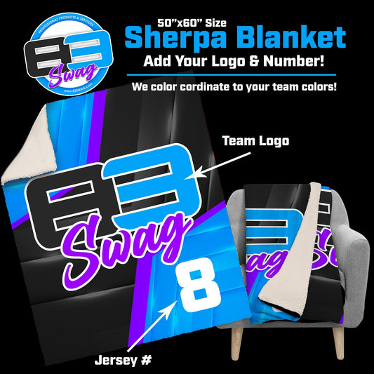 Custom 50”x60” Plush Sherpa Blanket - 83Swag