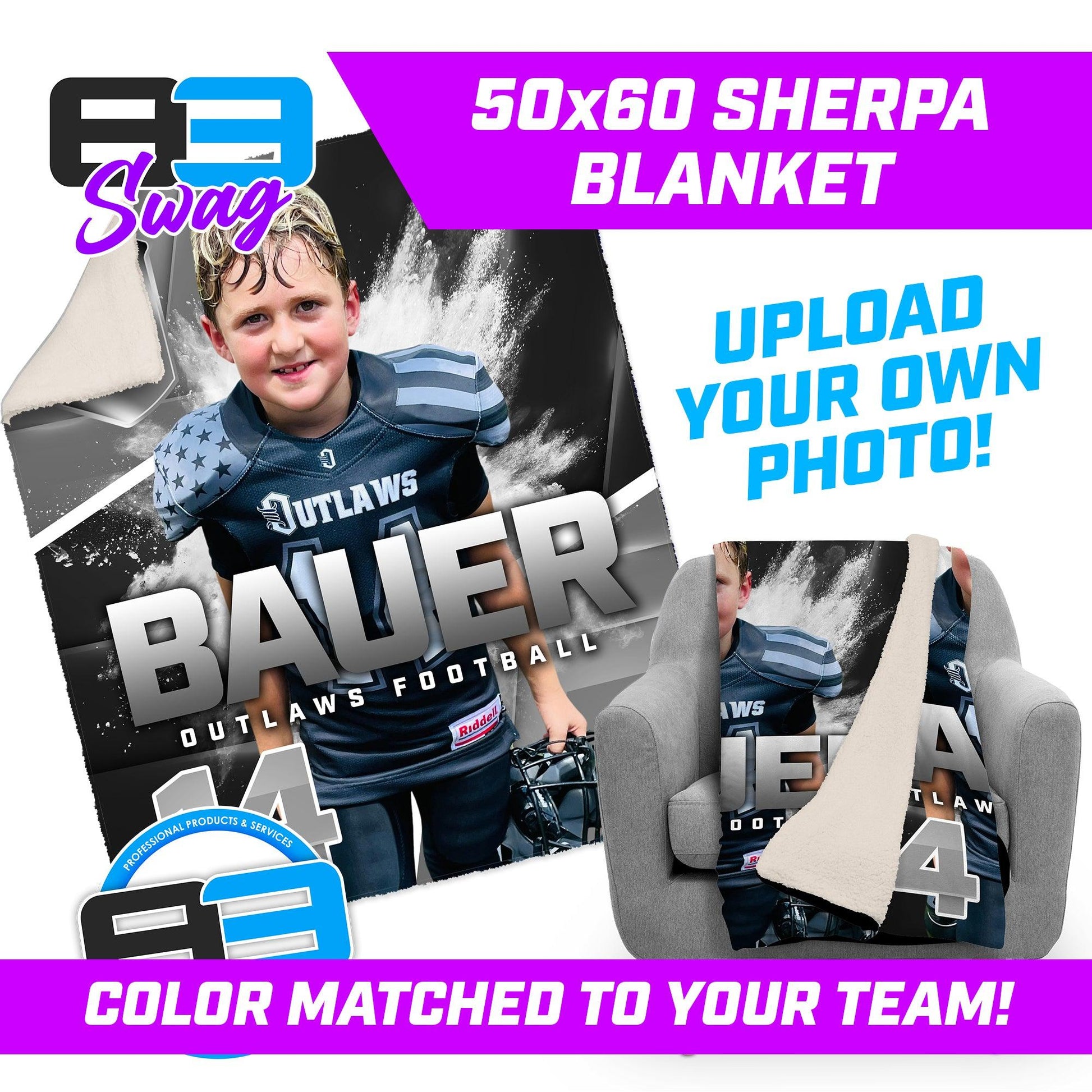 Custom Photo 50x60 Blanket - Upload Your Own Photo! - 83Swag