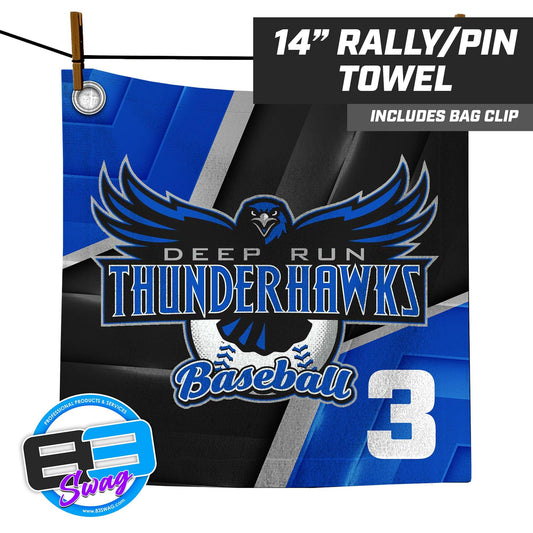 Deep Run Thunderhawks Baseball - 14"x14" Rally Towel - 83Swag