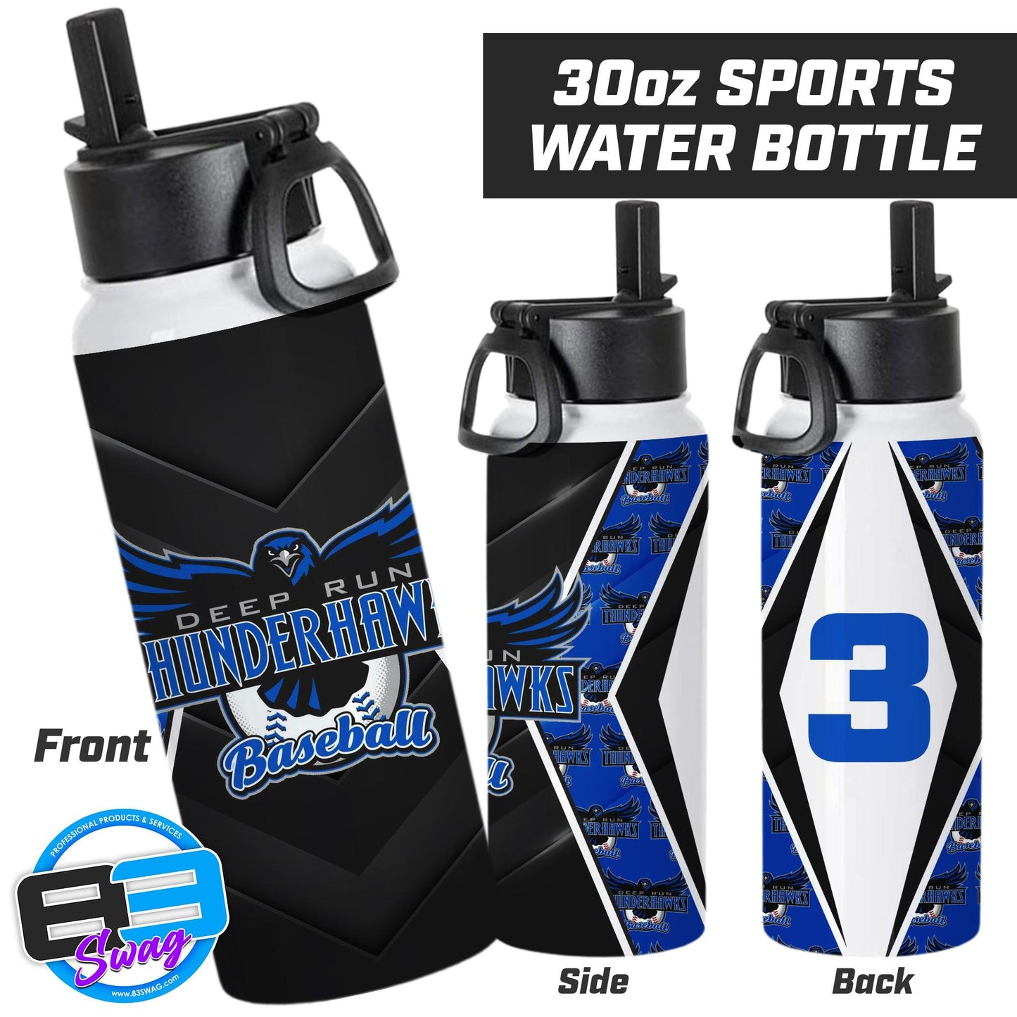 Deep Run Thunderhawks Baseball - 30oz Sports Tumbler - 83Swag